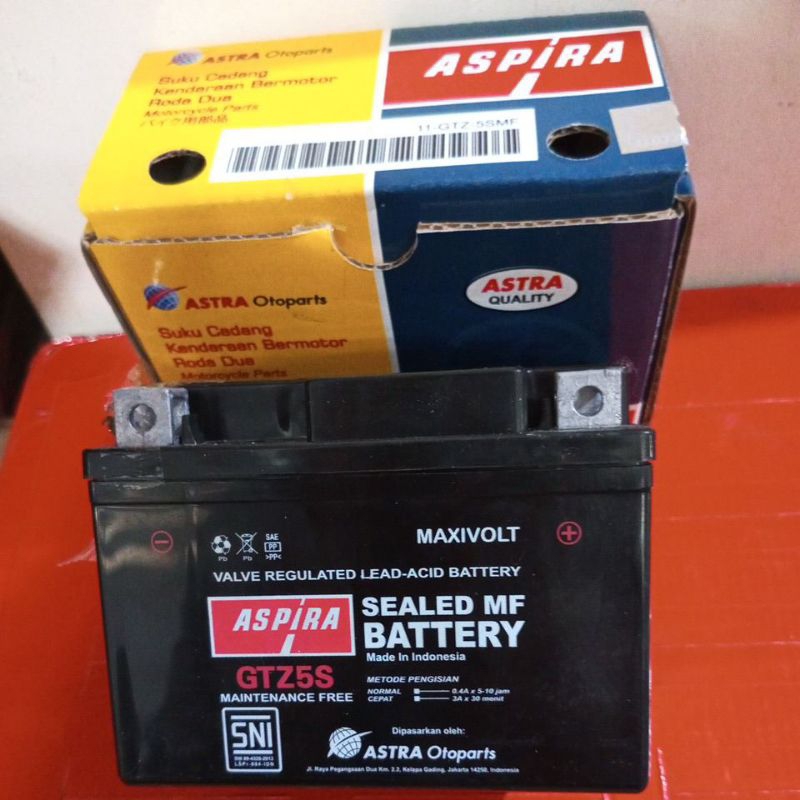 AKI MURAH MEREK ASPIRA GTZ5S KIT MF PULL KERING BUAT MOTOR  HONDA/YAMAHA BETA,BEAT FI,BEAT POP, SCOO