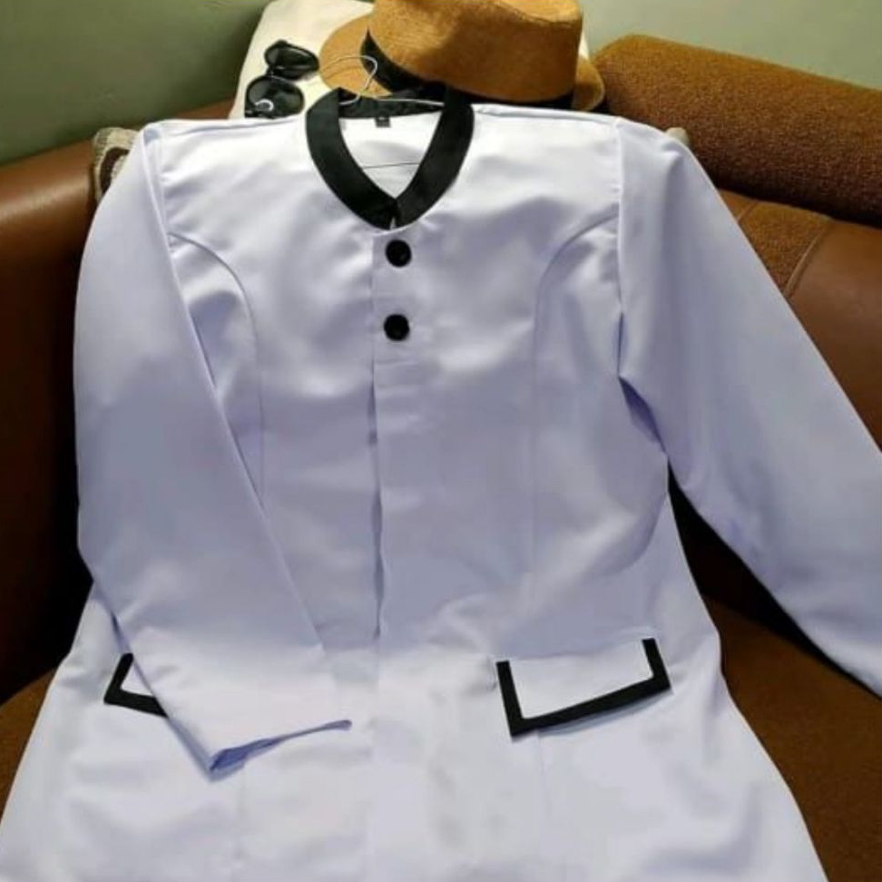 [ MODEL TERBARU ] BAJU DINAS PUTIH HITAM Wanita BLEZER WANITA PNS ASN