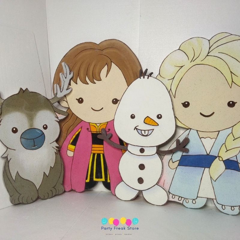

Standing Karakter Frozen Karakter Styrofoam Lukis 2D Karakter Perlengkapan Ulang Tahun Karakter Custom