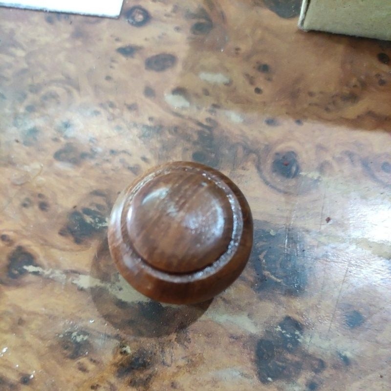 knop kayu coklat com tarikan lemari laci pintu