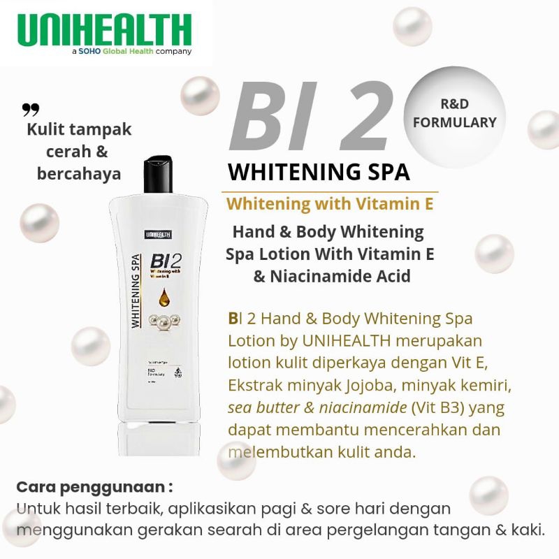 UNIHEALTH BI2 WHITENING SPA 600ml