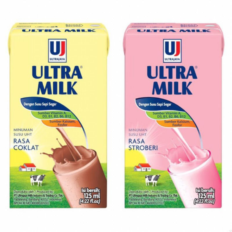 

Susu Ultra UHT Full Cream Coklat Stroberi Vanila 125 ML