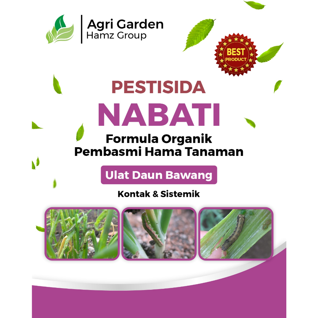 AGRI - PESTISIDA NABATI UNTUK ULAT DAUN BAWANG AMPUH 250ML