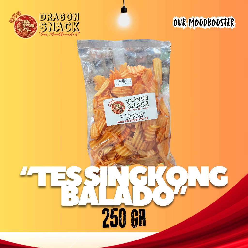 

TES SINGKONG BALADO 250GR (DRAGON SNACK)