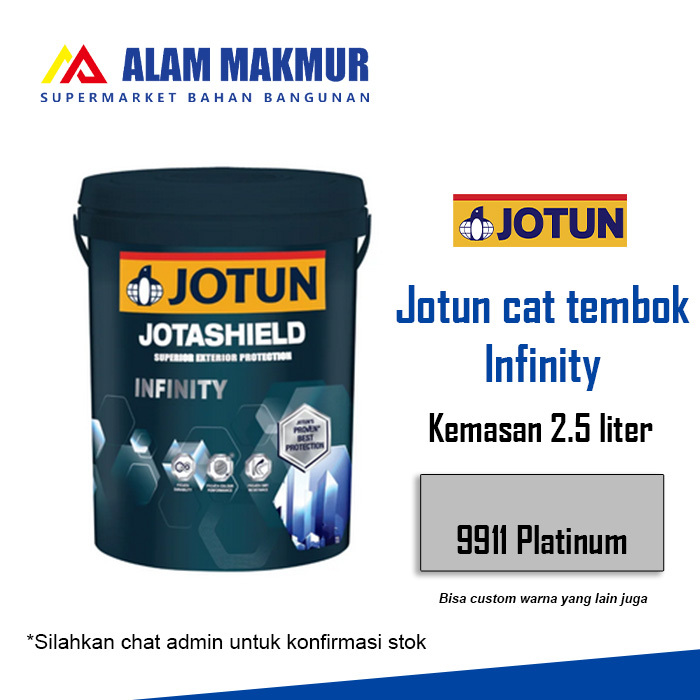JOTUN JOTASHIELD INFINITY 9911 PLATINUM (2,5 LITER) / CAT TEMBOK EXTERIOR JOTUN