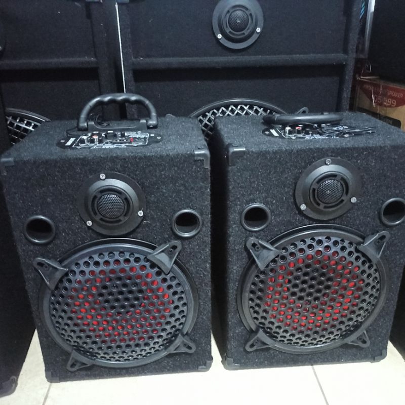 speaker aktif 6 inch bluetooth karaoke radio fm