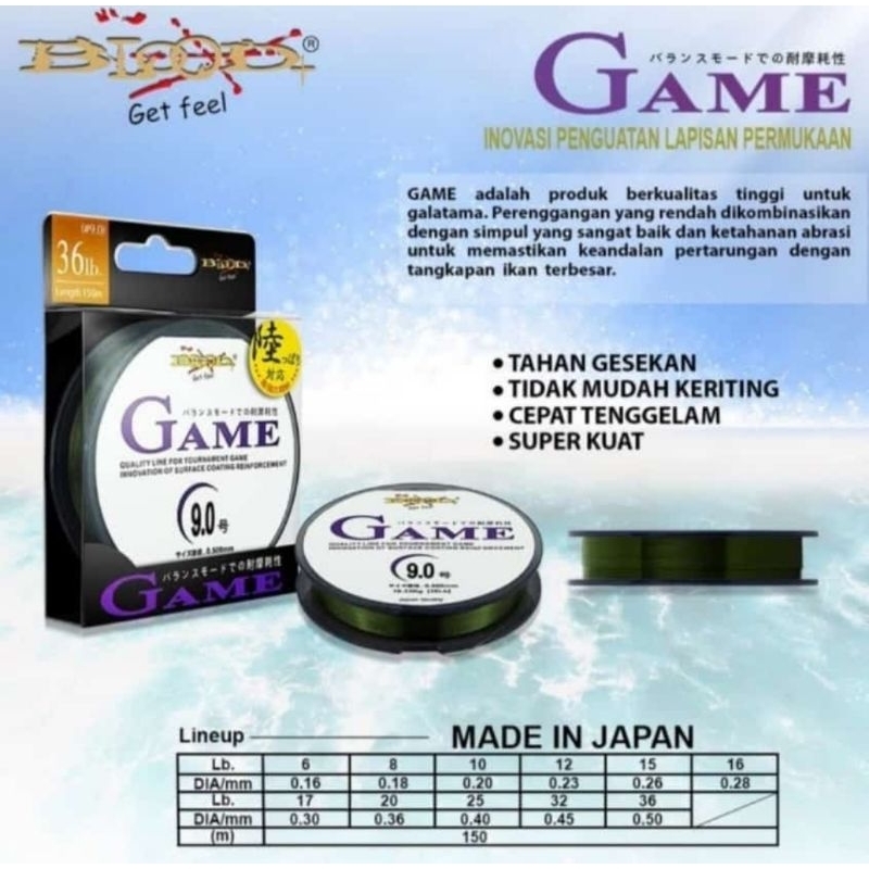 Senar pancing GAME BLOOD