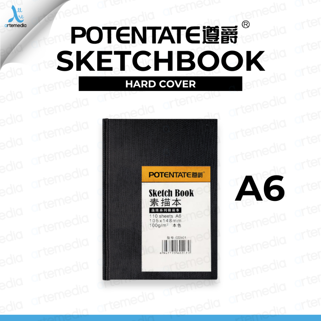 

Potentate Sketchbook A6 Hard Cover Stitch Bound Buku Sketsa