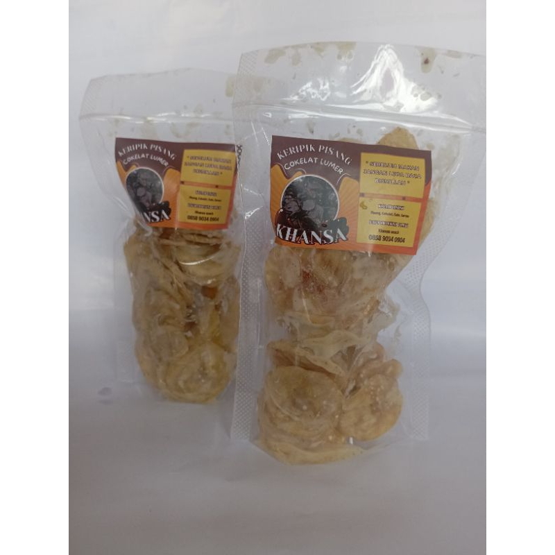 

Kripik pisang coklat lumer khansa