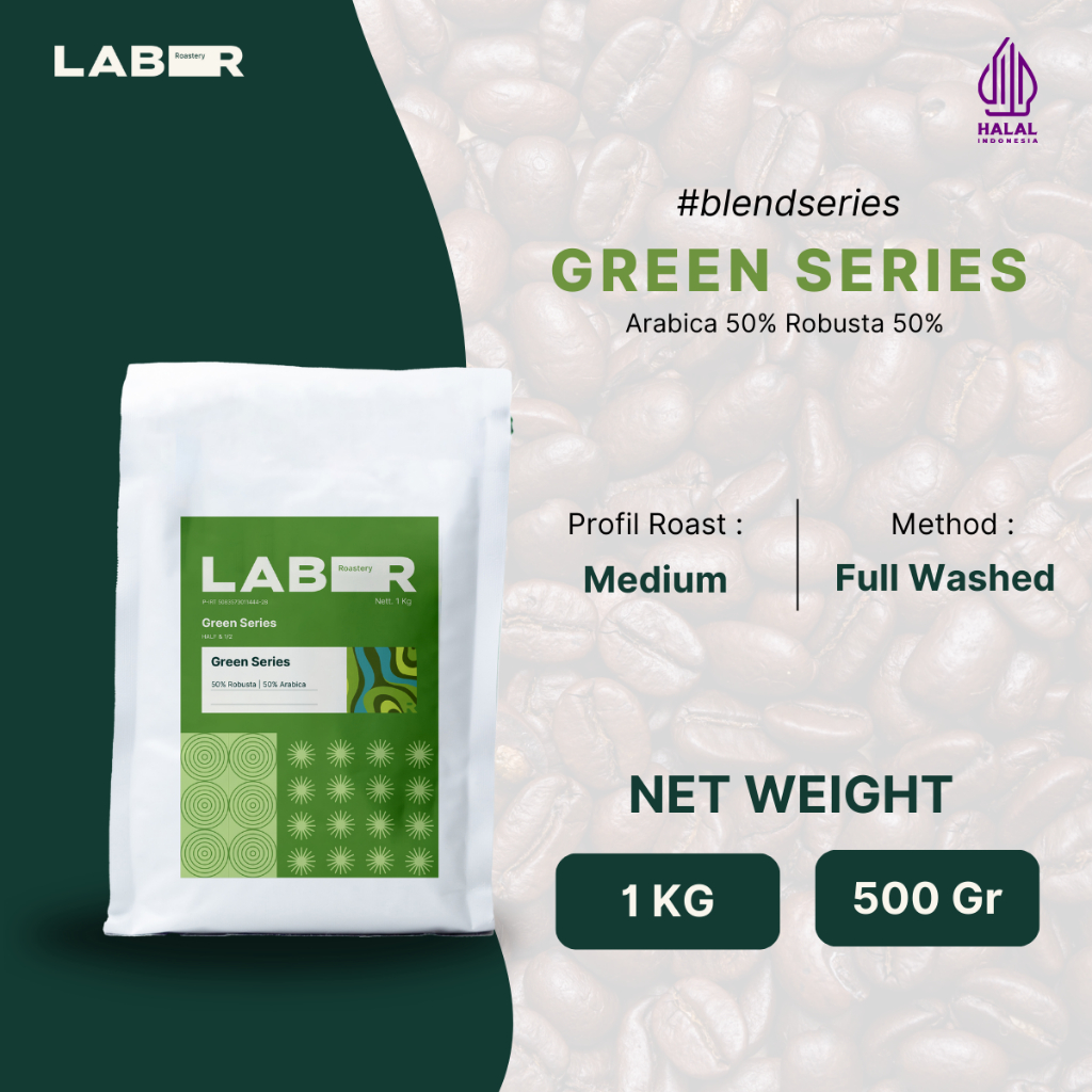 

LABR Green Series Kopi Espresso Blend 50% Arabica 50% Robusta