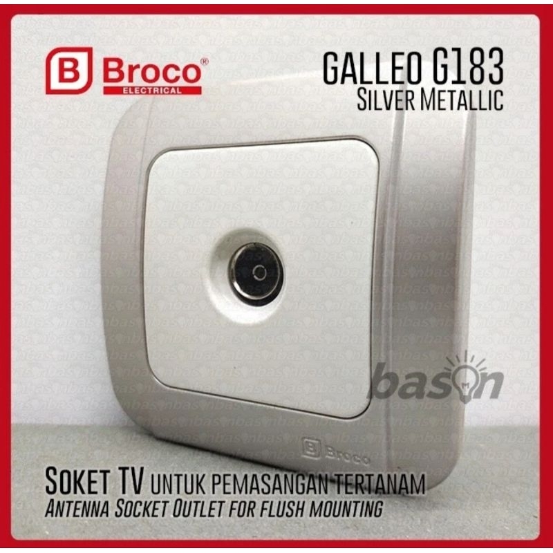 Broco Galleo Silver Stop kontak TV