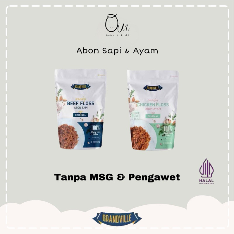 

Abon Grandville / abon kids friendly non msg abon sapi abon ayam