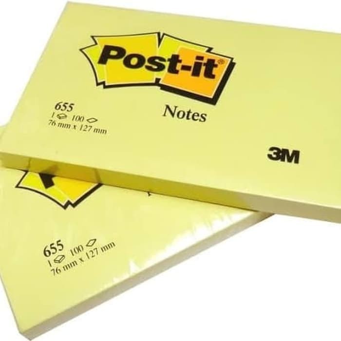 

Post it Sticky Note 3M 655 Yellow 1 pack isi 12 pads RB9