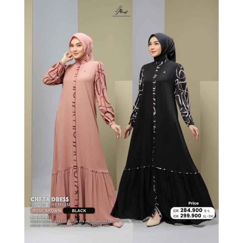 Cheza Couple by Arrafi ORI Gamis dan Kemeja Motif Terbaru Rayon Premium