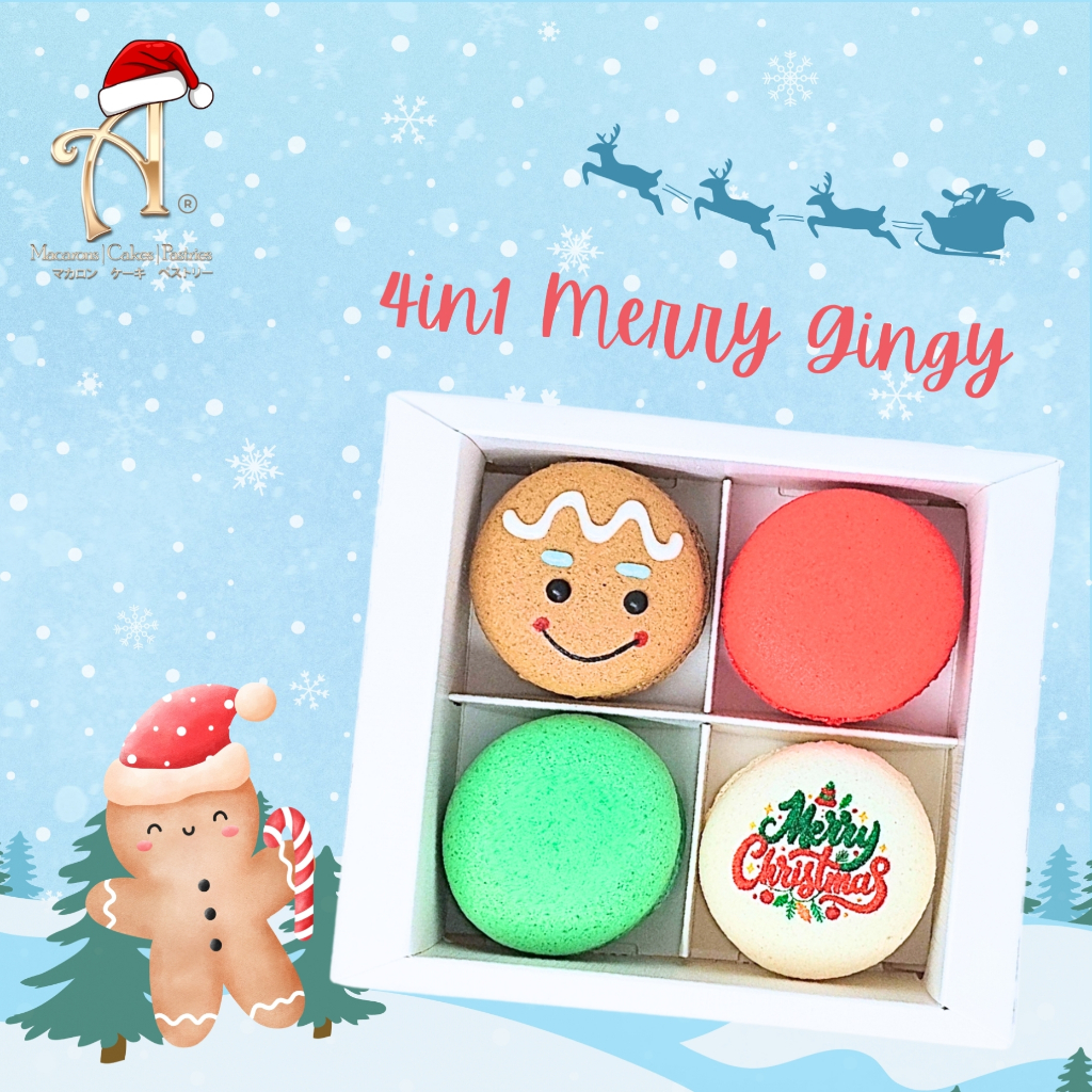 

Annabella Pattiserie Ho ho ho! | Merry Christmas | 4pcs Gingy in gift box FREE HANGTAG