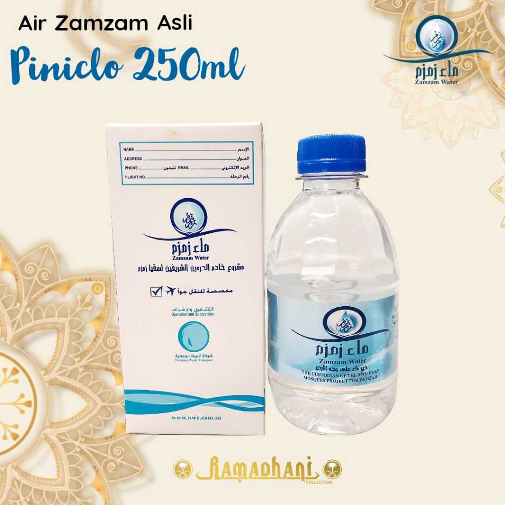 

Air Zamzam Asli Piniclo 250ml