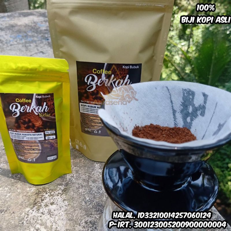 

kopi robusta berkah kelir natural 500gram || kopi bubuk murni 100%
