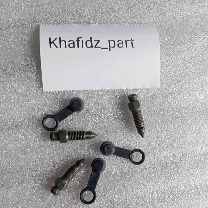 Baut setelan angin kaliper cakram honda plus karet sil kaliper honda megapro supra x vario revo blad