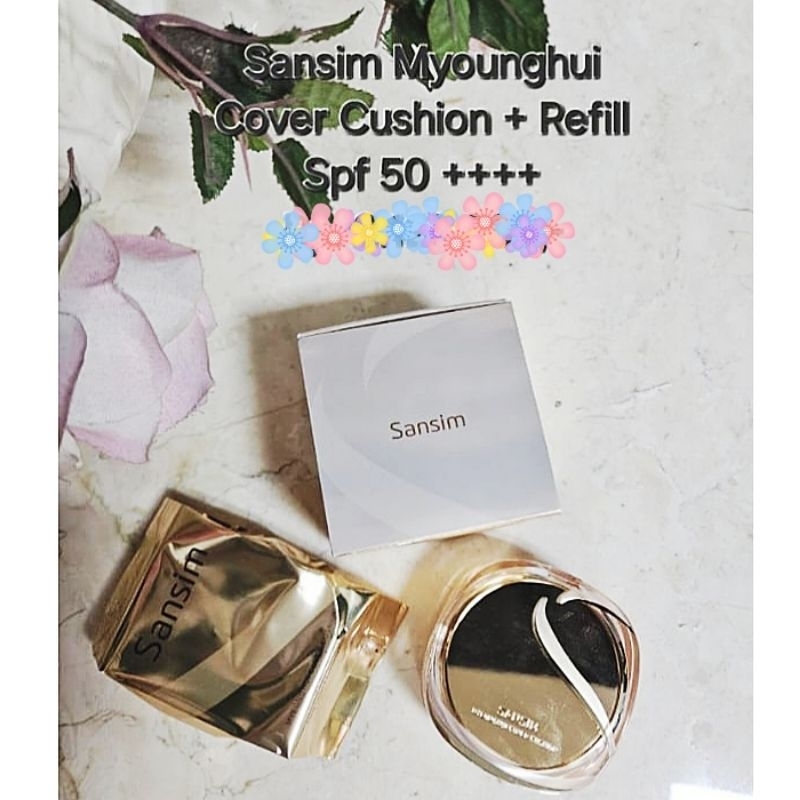 Bedak Jutanhak Sansim MyeongHui Cover Cushion + Refill SPF 50++++ (Korea)