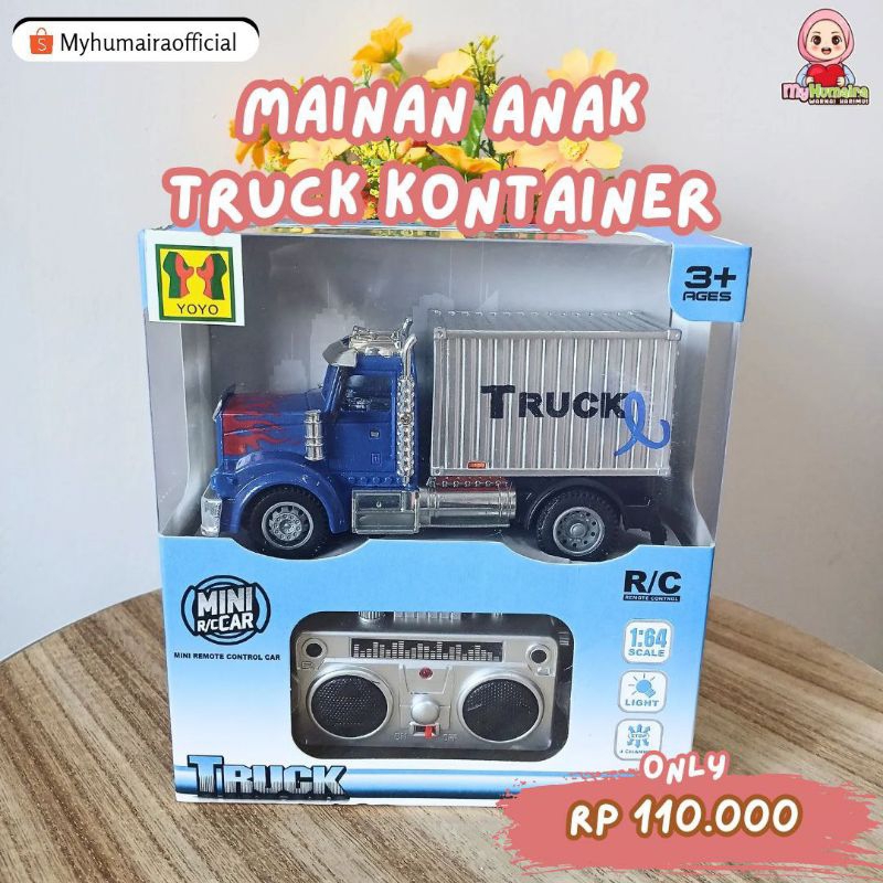 [TENGGARONG] MAINAN ANAK TRUCK KONTAINER + REMOTE