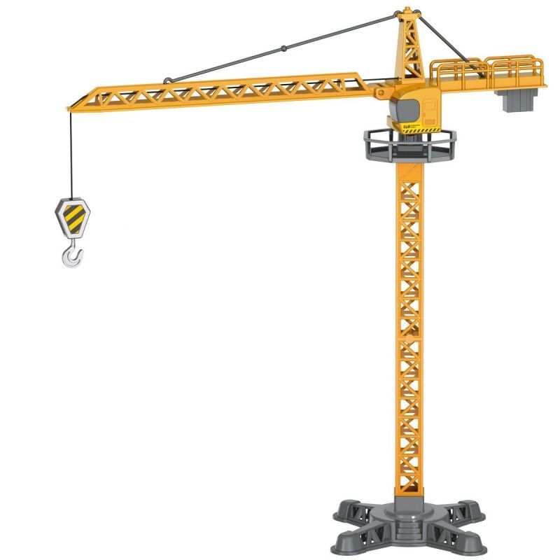 Alat Berat Crane Hang Tower 1:55 Diecast Miniatur Tower Alloy Crane Mainan Alat Berat Konstruksi