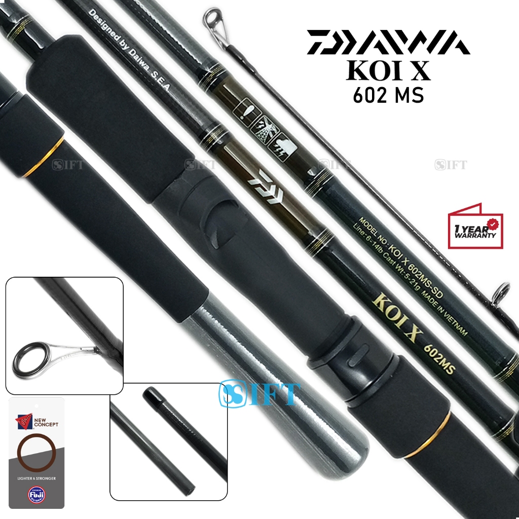 Joran DAIWA KOI X | Fuji Guides | Galapung Mas Galatama Lele Bawal | Resmi | NS