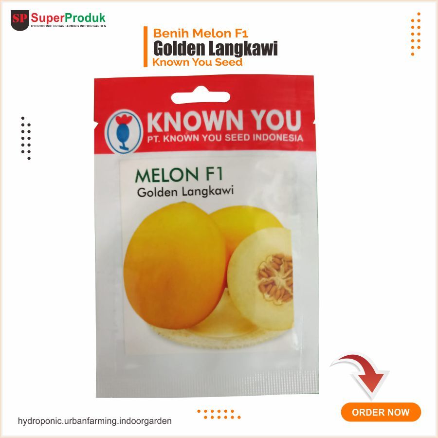 Benih Melon Golden Langkawi kemasan urban farming