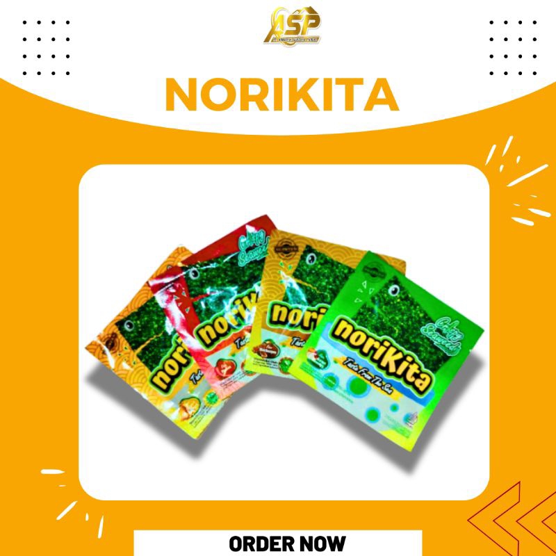 

Snack Norikita rumput laut berbagai rasa isi 12pcs per box