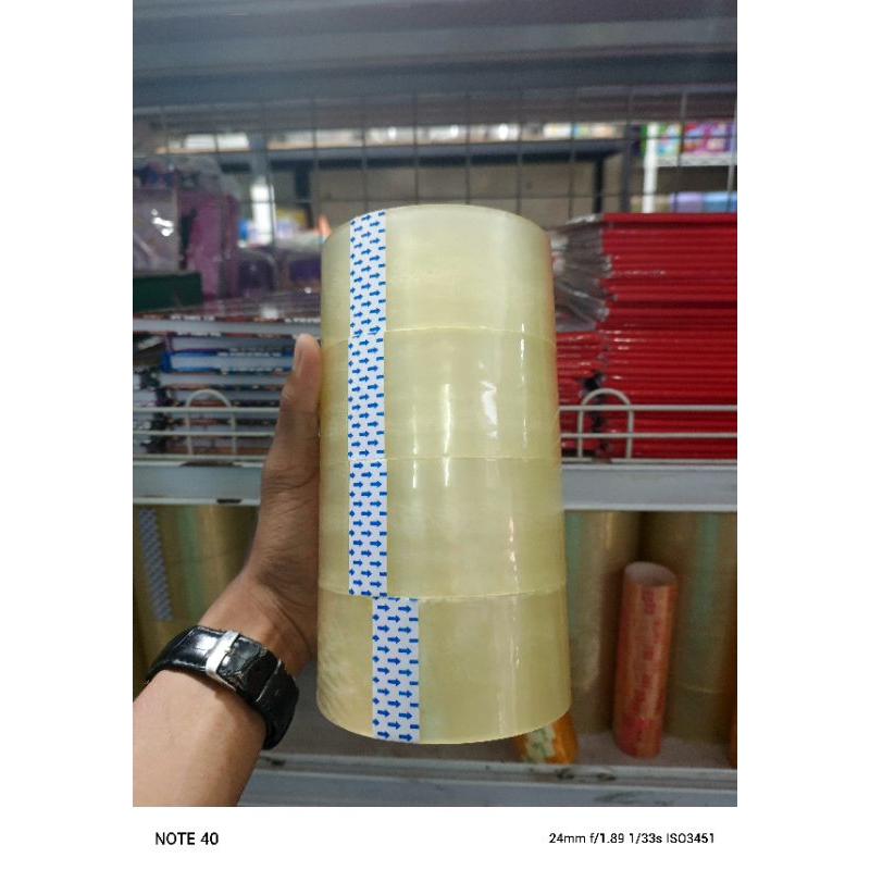 

Lakban bening / cokelat 2 inch 45mm x 90 yard bc