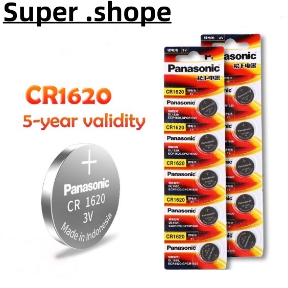 100% Asli PANASONIC 5 PCS CR1620 CR 1620 3 V Baterai Lithium Untuk Menonton Kalkulator Jam Remote