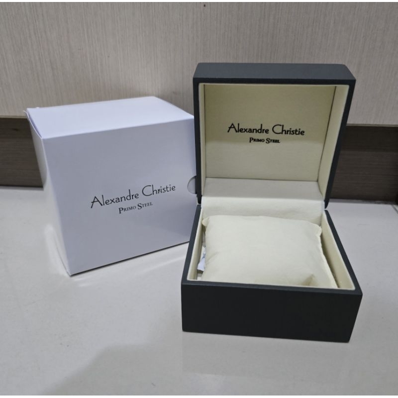 Kotak Jam Alexandre Christie Primo Steel Original