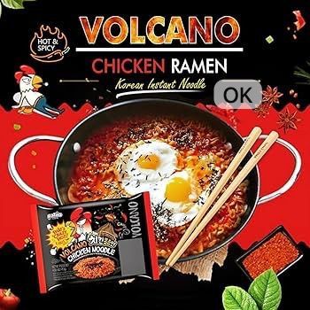 

OK9288 PALDO Volcano Chicken Noodle 140gr / Mie Instan / Mie Pedas Korean Import