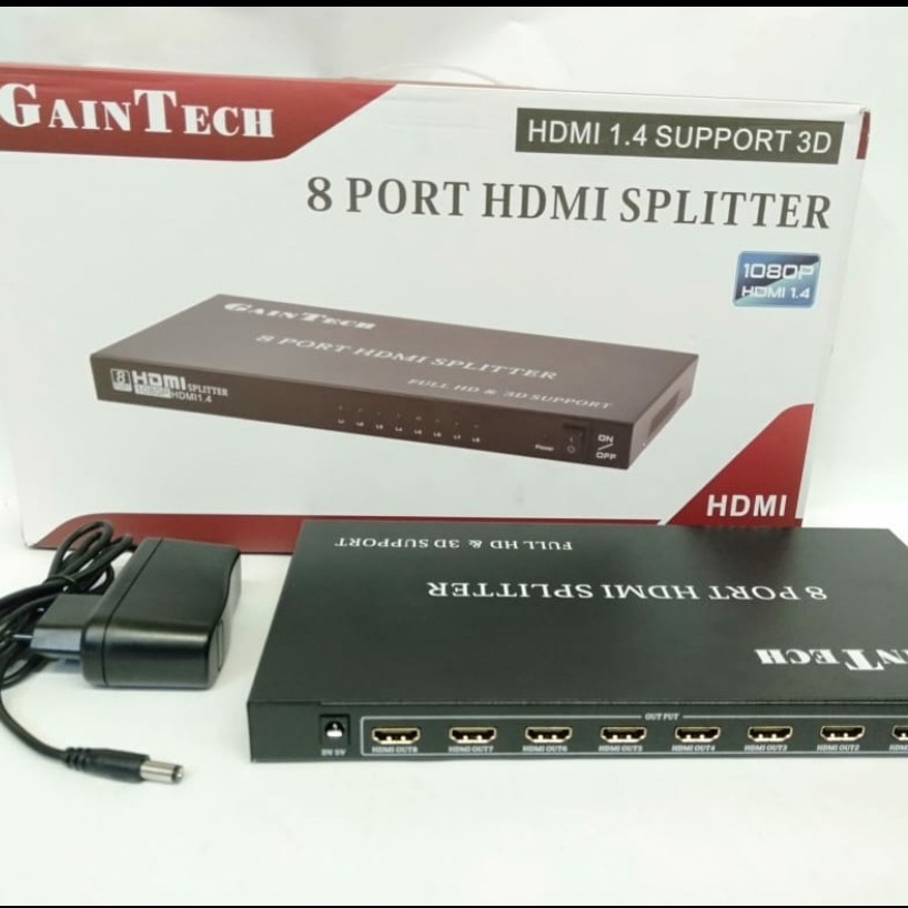 Gaintech HDMI Splitter 8 Port
