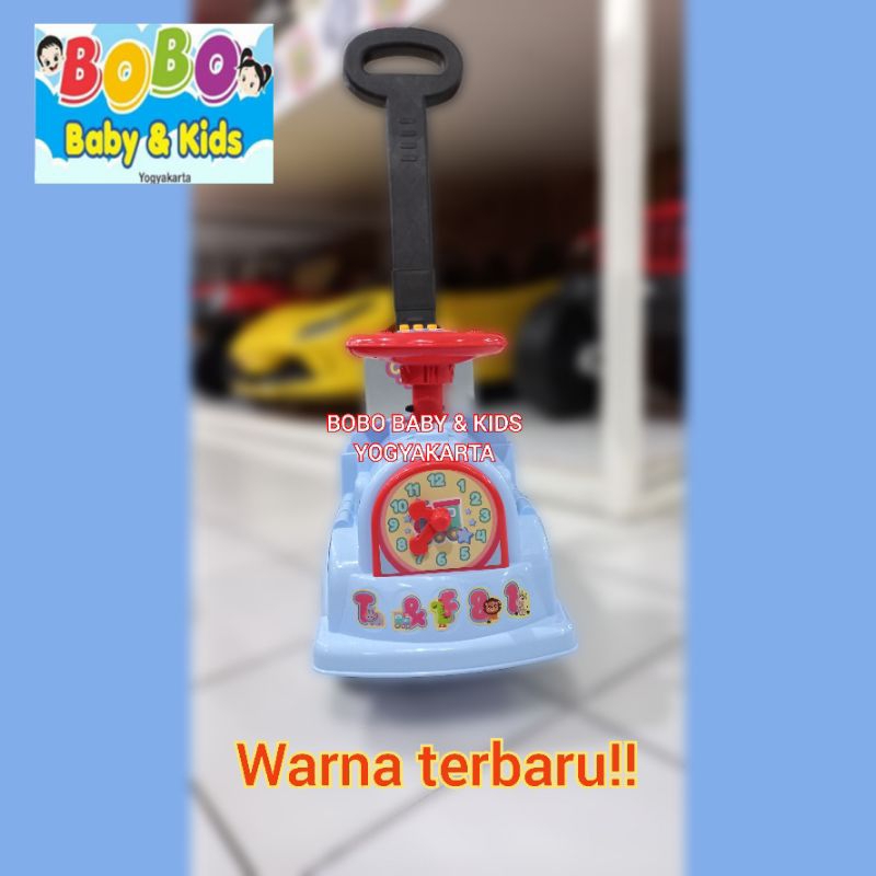 Ride On Kereta dengan Dorongan Mobilan Dorong Anak Model Kereta Mainan Tunggang Kereta Anak Kereta D