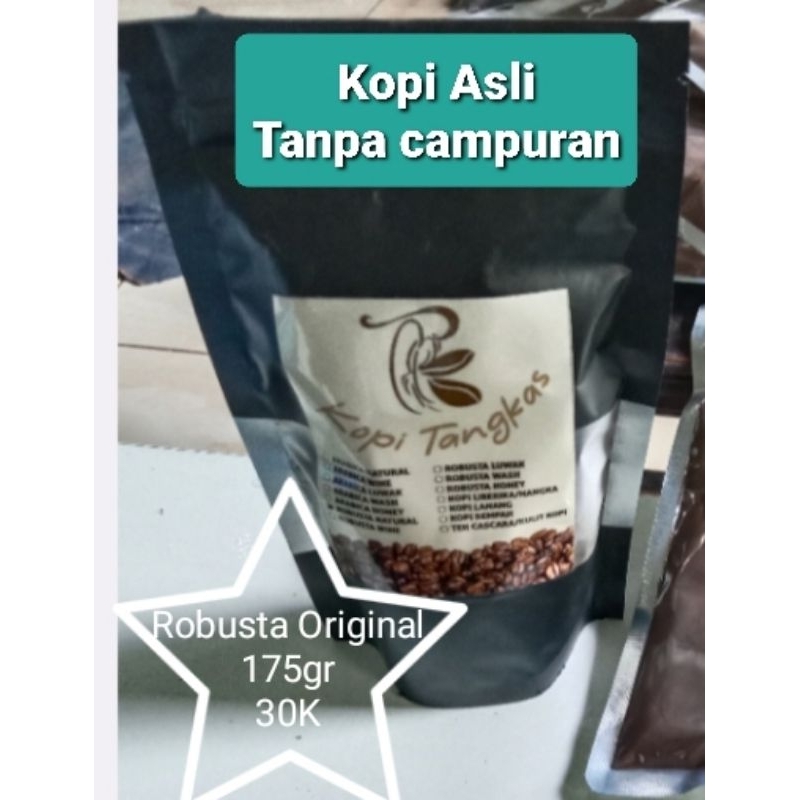 

Kopi bubuk Robusta tanpa campuran/175gr