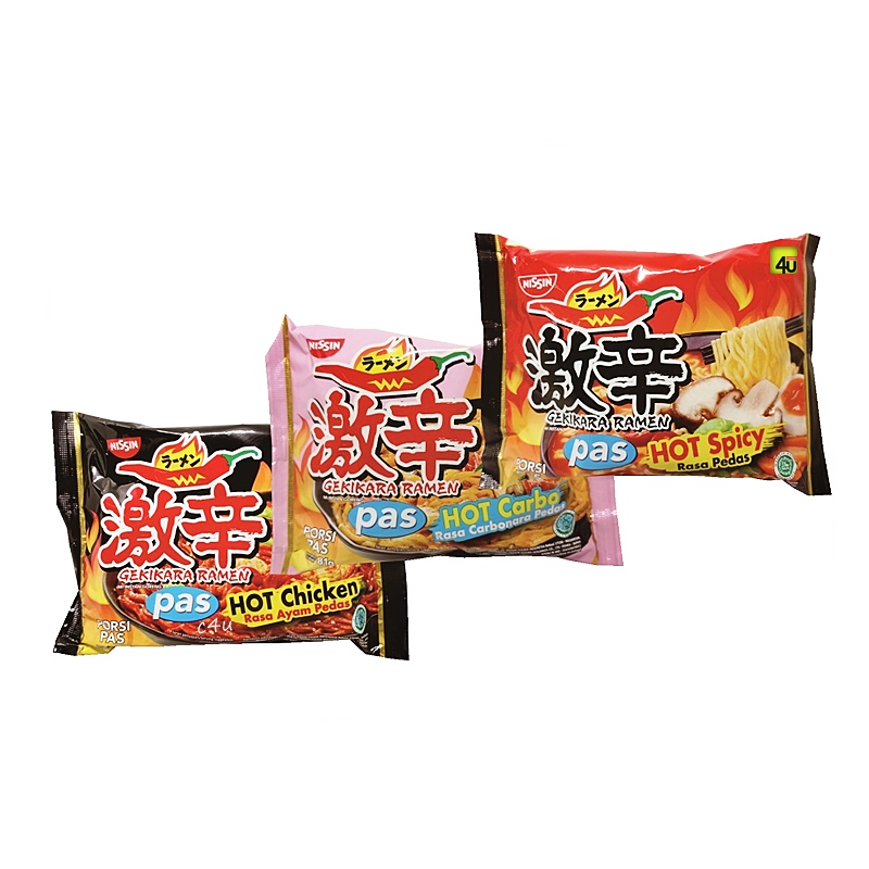 

Mie Instant Ramen Nissin Gekikara Porsi Pas HALAL / Nisin Instant Ramen Noodle
