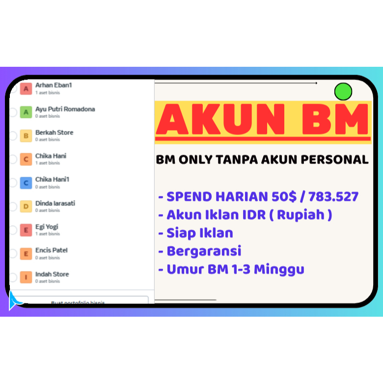 AKUN BM HANYA BM Facebook ads (Business Manager)Via Invite Link