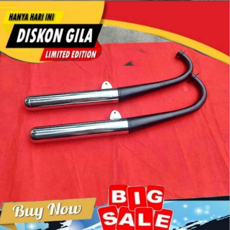 KNALPOT STD RACING RX KING MIRIP ORI SUARA ISTIMEWA.