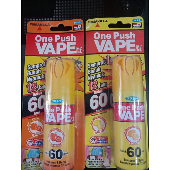 Vape One Push Aerosol Untuk 60 Hari 1 Pc Wangi