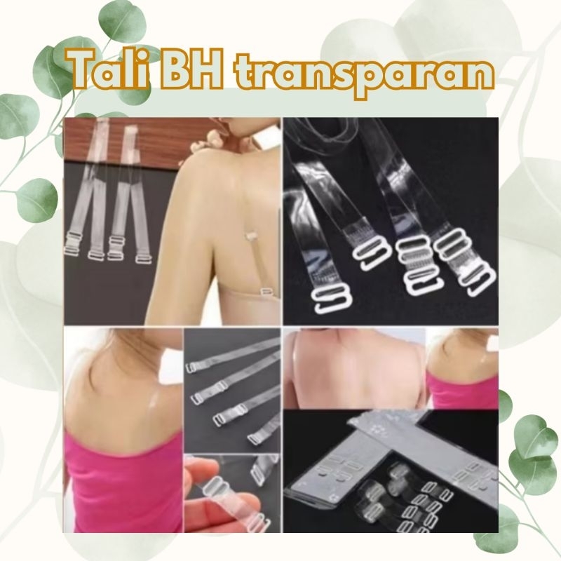 DRIA STORE > Tali BH transparan, bisa di lepas pasang, isi sepasang.