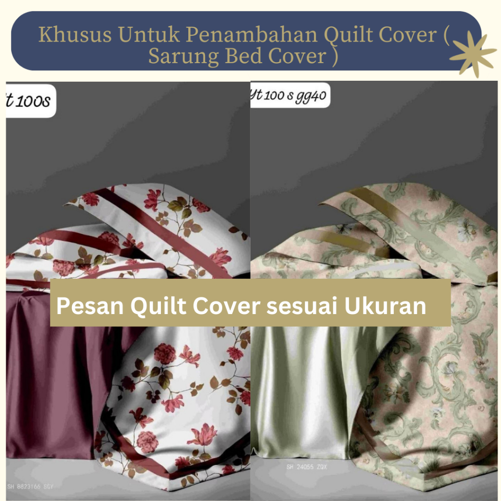 Quilt Cover Bahan Tencel