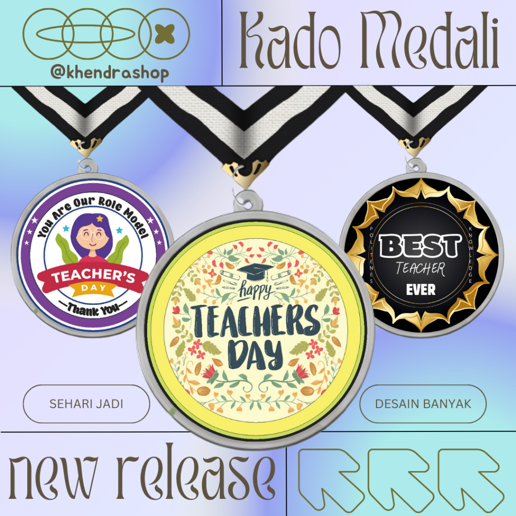 KADO HADIAH MEDALI UNTUK HARI GURU