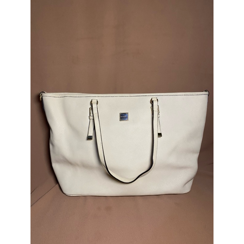 Tas Preloved Second Branded Totebag Shoulderbag Wanita Putih