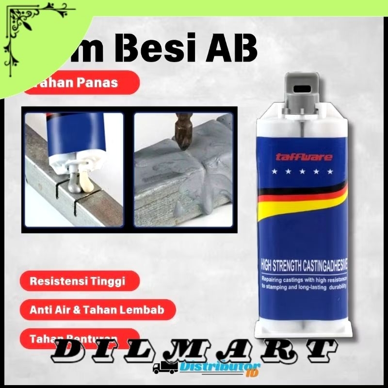 (1 Set)Lem besi AB, Lem besi AB anti panas 100g