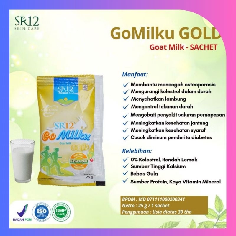 

GOMILKU GOLD SACHET SR12 susu kambing etawa premium