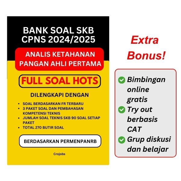 BANK SOAL SKB CPNS ANALIS KETAHANAN PANGAN