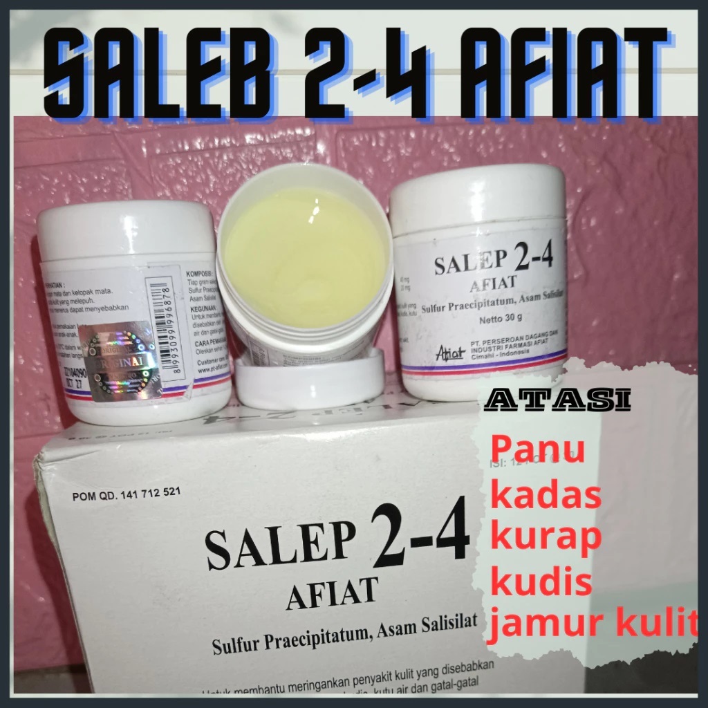 Saleb Gatal 2-4 Afiat Untuk Gatal jamur, Bakteri, Gatal Selangkangan, Gudiken, Buduken, Gatal karena