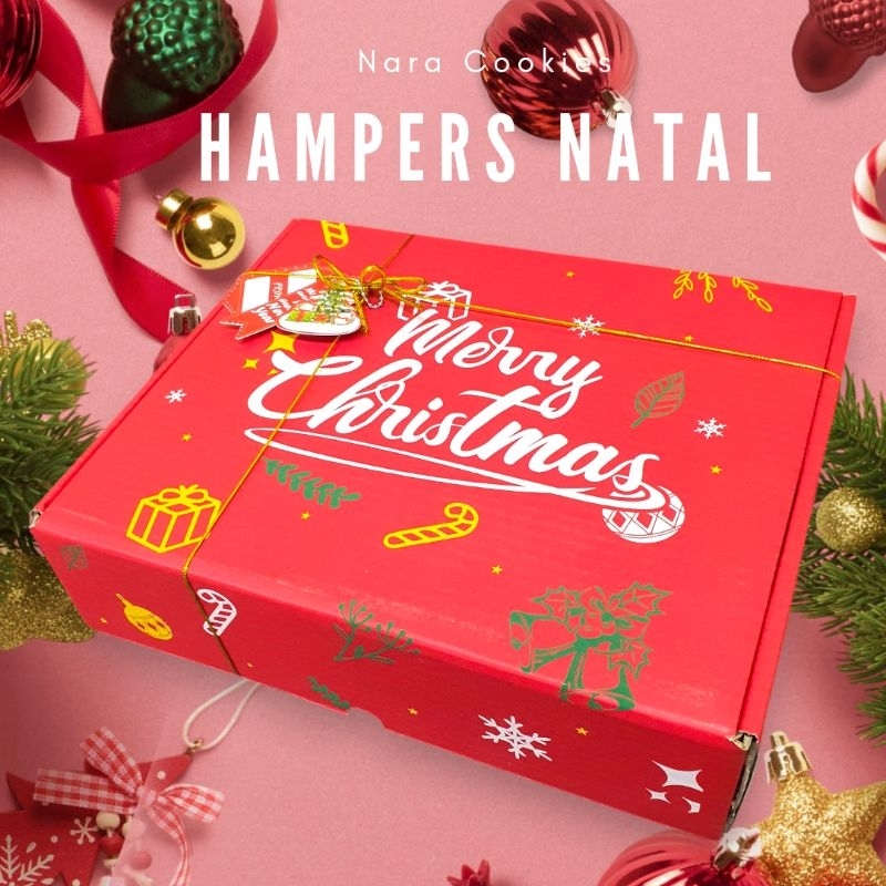 

Hampers Natal Merry Christmas 2024 Cookies Gift Set - Nara Cookies