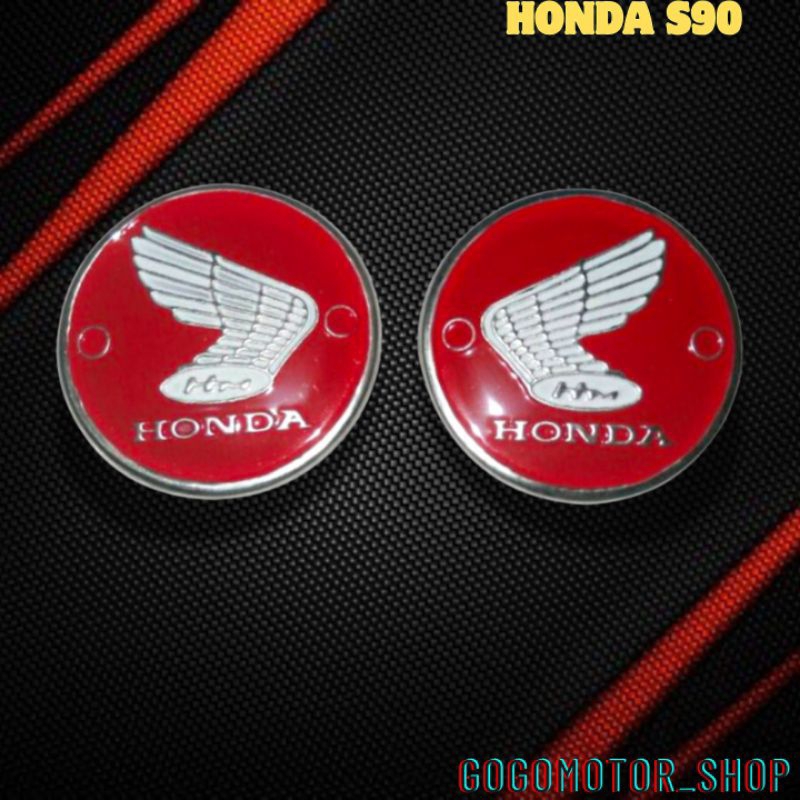 Emblem tangki tengki Honda S90 simbul logo emblem tangki Honda S 90 bahan stenlis steel