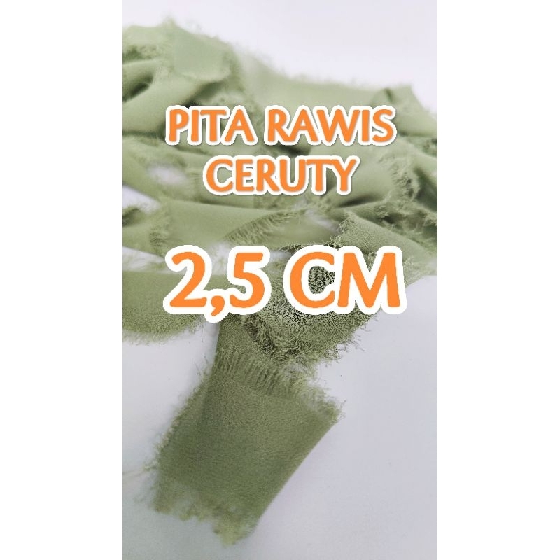 

[2 cm] Pota Rawis Ceruty Babydoll/ Sifon/ Chiffon untuk Dekorasi Undangan Buket Kado
